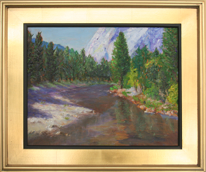 Yosemite View of El Capitan - ©2015 Jefferis Peterson For Sale $450 Oil on Canvas