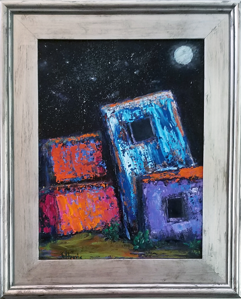 Adobe by Night - SOLD