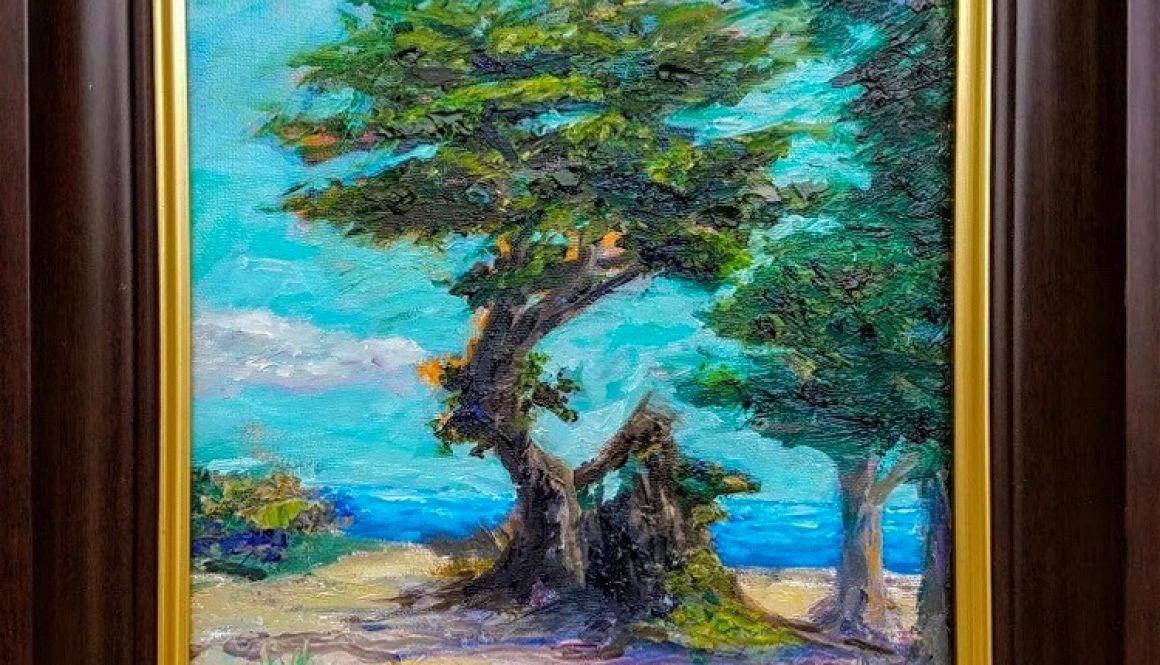 The Tree in Monterey - 11x14, Oil, SOLD