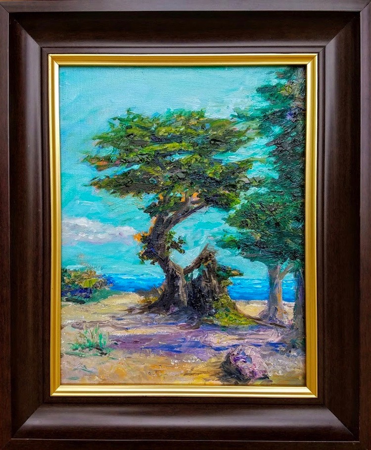 The Tree in Monterey - 11x14, Oil, $325