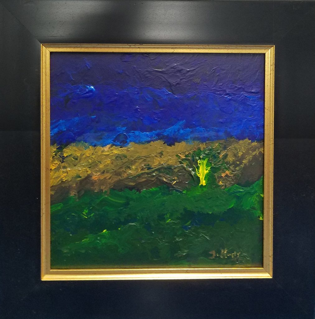 Stravinsky -Rite of Spring, $250 12x12, Oil