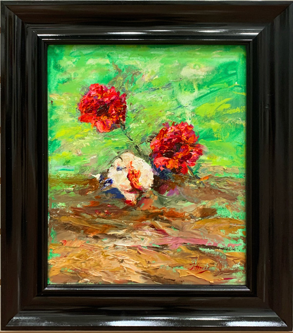 Experimental Roses, 11x14, Oil, $125