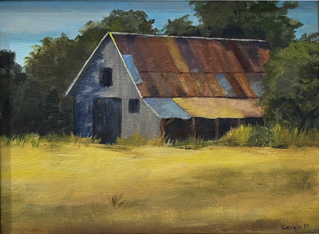 Cabin by Leigh Peterson, Acrylic