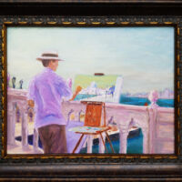 Painter Painting in Venice, $750, Oil, 16x20 Painter Painting in Venice, $550, Oil, 16x20